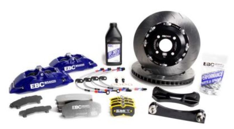 EBC Racing 2017+ Hyundai i-30 N 2.0T Blue Apollo-4 Calipers 355mm Rotors Front Big Brake Kit