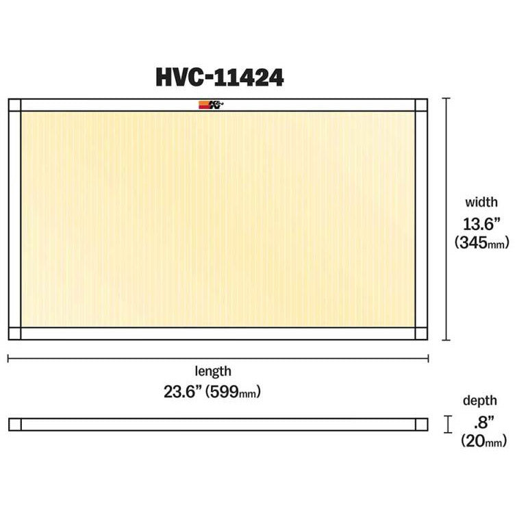 K&N HVAC Filter - 14 X 24 X 1 K&N Engineering HVAC Filters