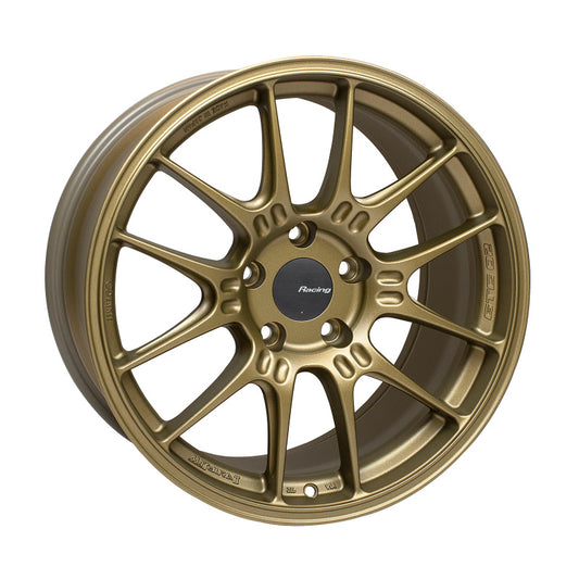 Enkei GTC02 18x9.5 5x120 45mm Offset 72.5mm Bore Titanium Gold Wheel Enkei Wheels - Cast