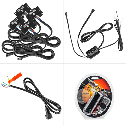 Oracle Jeep Wrangler JL/Gladiator JT RGB+W Headlight DRL Upgrade Kit - ColorSHIFT SEE WARRANTY