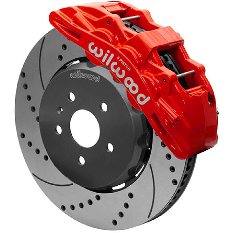 Wilwood SX6R Front Brake Kit 15in Lug Drive Slotted/Drilled Red w/ Lines 10-14 Chevrolet Camaro SS Wilwood Big Brake Kits