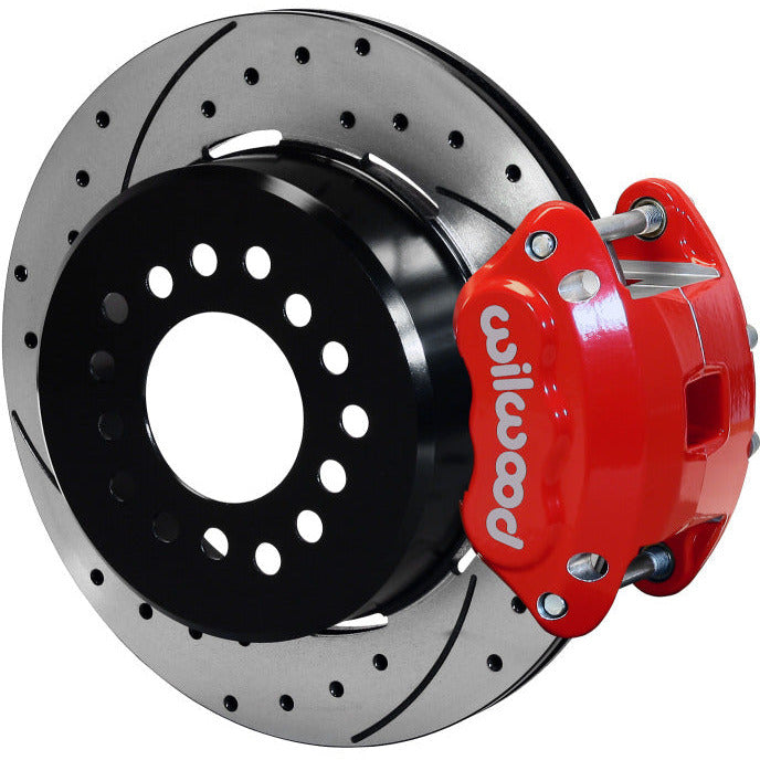 Wilwood D154 P/S P-B Kit Drilled-Red New Big Ford 2.50in Off Front Mount Wilwood Big Brake Kits