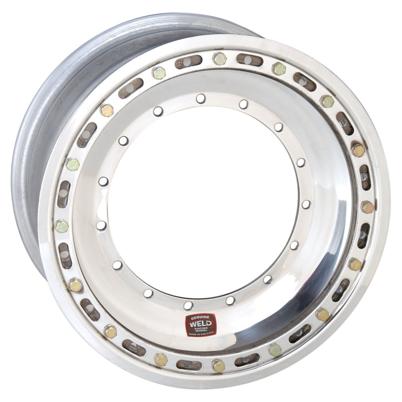 Weld Sprint Direct Mount 15x8 / 5x9.75 BP / 3in. BS Polished Assembly - Beadlock Weld Wheels - Forged