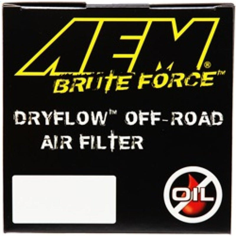 AEM Dryflow 3.25in. X 7in. Round Tapered Air Filter AEM Induction Air Filters - Universal Fit