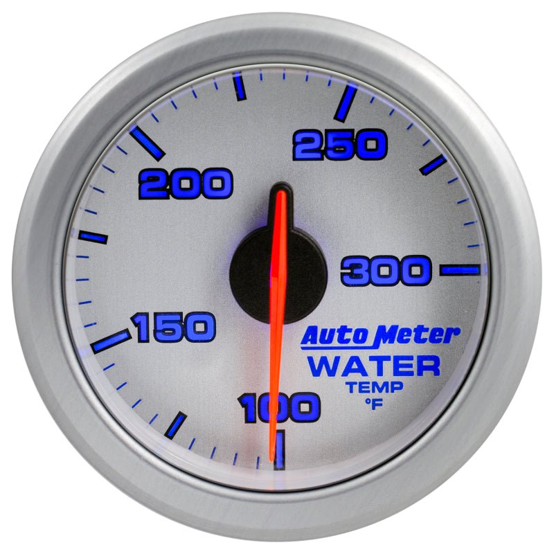 Autometer Airdrive 2-1/6in Water Temperature Gauge 100-300 Degrees F - Silver AutoMeter Gauges