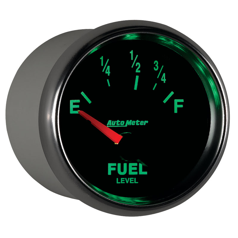 AutoMeter Gauge Fuel Level 2-1/16in. 73 Ohm(e) to 10 Ohm(f) Elec Gs AutoMeter Gauges