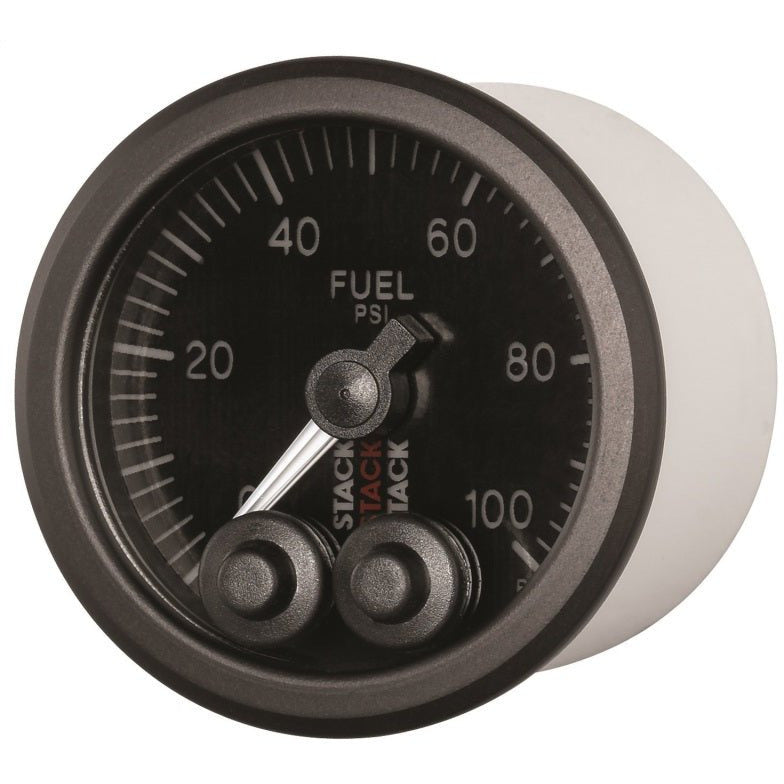 Autometer Stack Instruments Pro Control 52mm 0-100 PSI Fuel Pressure Gauge - Black (1/8in NPTF Male) AutoMeter Gauges