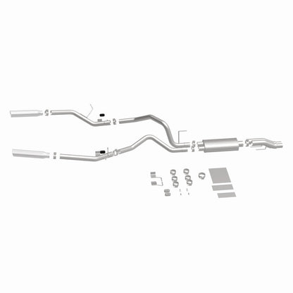 MagnaFlow 11 Ford F-150 3.7L/5.0L/6.2L SS Catback Exhaust Dual Split Rear Exit w/ 3.5in SS Tips