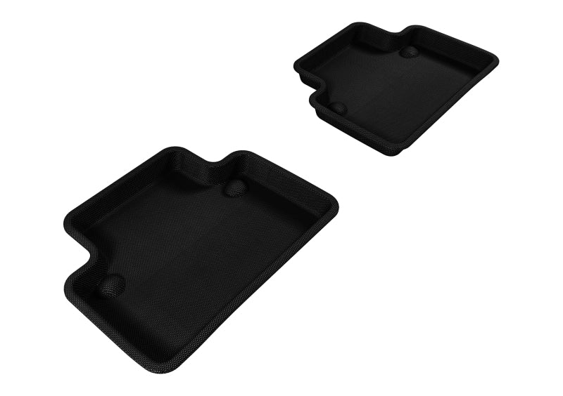 3D MAXpider 2004-2012 Volvo S40 Kagu 2nd Row Floormats - Black