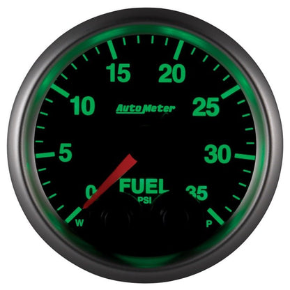 Autometer Elite 2-1/16in 0-35 PSI Fuel Pressure Stepper Motor w/ Peak & Warn AutoMeter Gauges