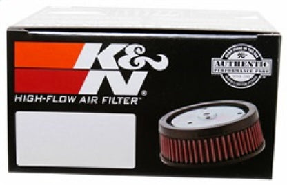 K&N Replacement Unique Air Filter 6.625in L x 4.75in W x 1.625in H with 1 Flange for Harley Davidson