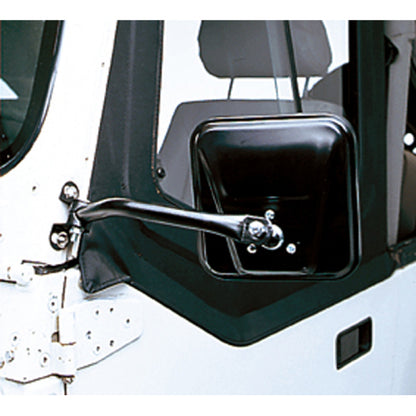 Rugged Ridge 97-06 Jeep Wrangler TJ Black CJ-Style Side Mirror Kit Rugged Ridge Exterior Trim