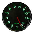 Autometer Spek-Pro Gauge Tachometer 5in 11K Rpm W/Shift Light & Peak Mem Black/Smoke/Black AutoMeter Gauges