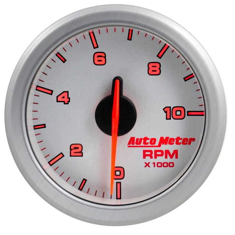 Autometer Airdrive 2-1/6in Tachometer Gauge 0-10K RMP - Silver AutoMeter Gauges
