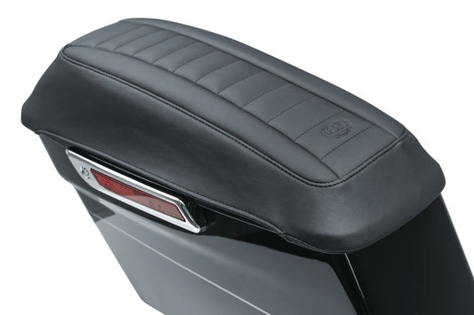 Mustang 08-21 Harley FL Touring Saddlebag Lid Covers Deluxe - Black