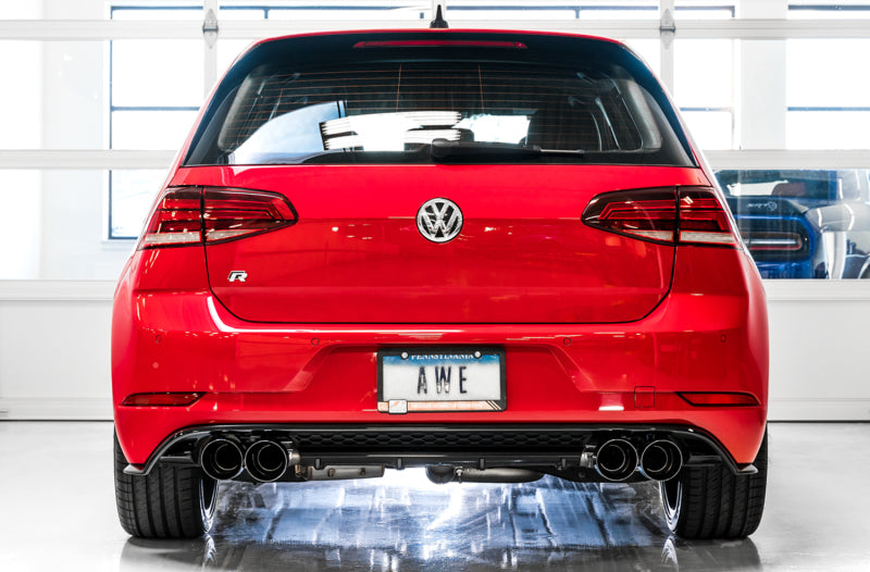 AWE Tuning Volkswagen Golf R MK7 SwitchPath Exhaust w/Diamond Black Tips 102mm