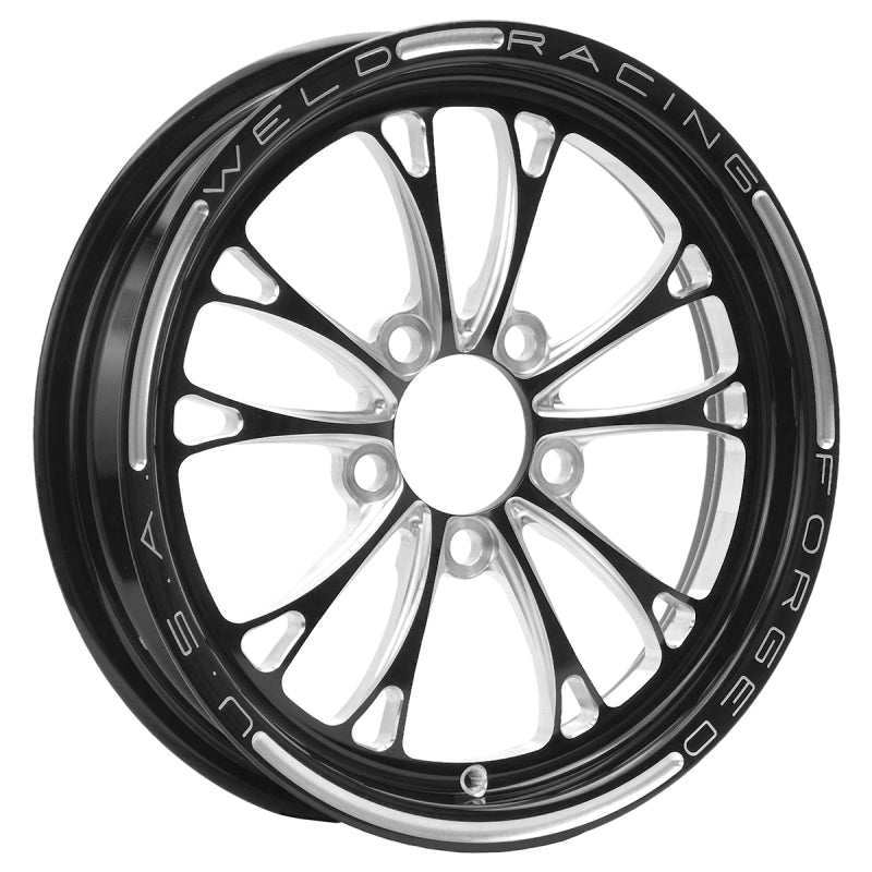 Weld V-Series 1-Piece 15x3.5 / 5x4.5 BP / 2.25in. BS Black Wheel - Non-Beadlock Weld Wheels - Forged