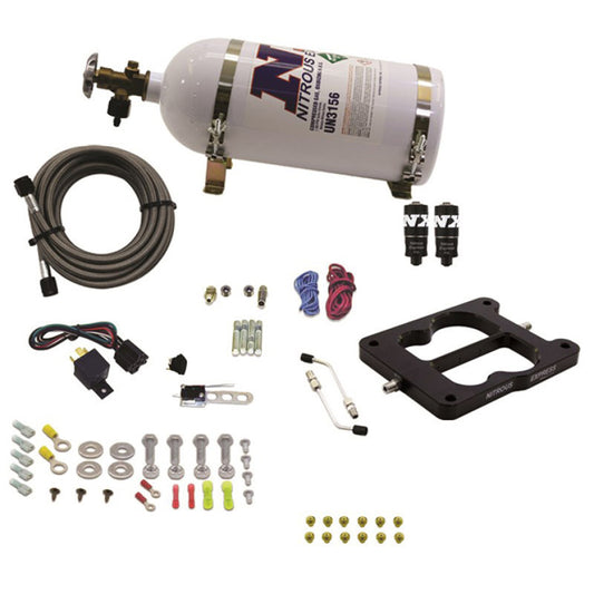 Nitrous Express Q-Jet/Holley Spread Bore Hitman Nitrous Kit (100-150-200HP) w/10lb Bottle Nitrous Express Nitrous Systems