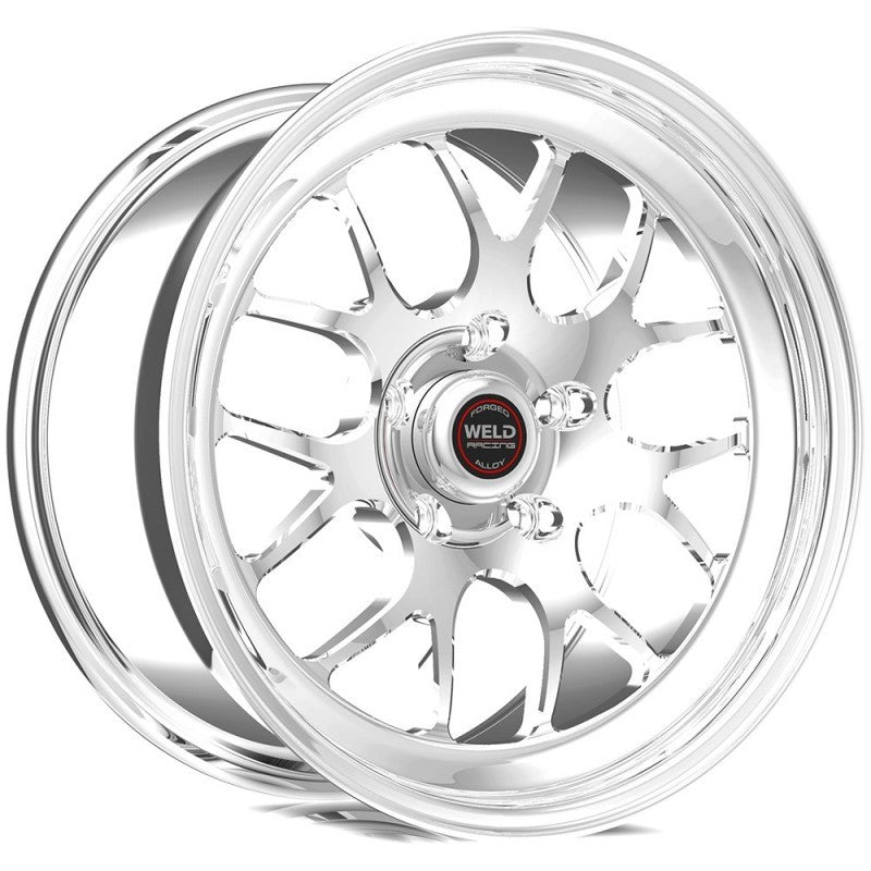 Weld S77 17x9.5 / 5x4.75 BP / 7.3in. BS Polished Wheel (Med Pad) - Non-Beadlock Weld Wheels - Forged