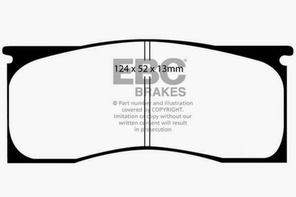 EBC 65-69 Dodge Dart 2.8 Greenstuff Front Brake Pads