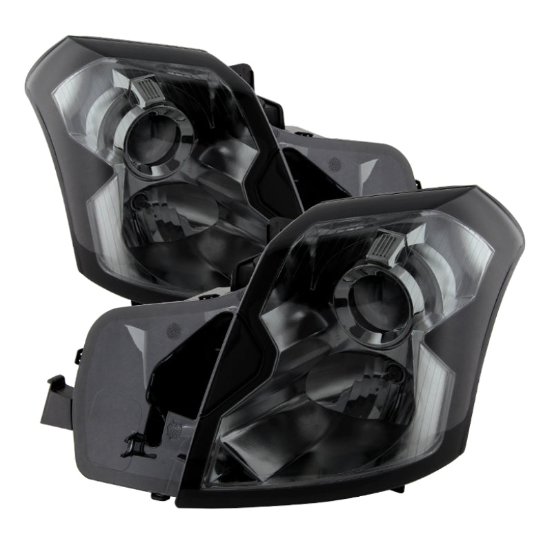 Xtune Cadillac Cts 03-07 Crystal Headlights Halogen Model Only Smoke HD-JH-CCTS03-SM SPYDER Headlights