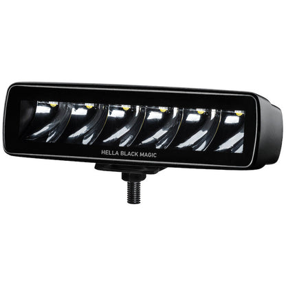 Hella Universal Black Magic 6 L.E.D. Mini Light Bar - Spot Beam Hella Fog Lights