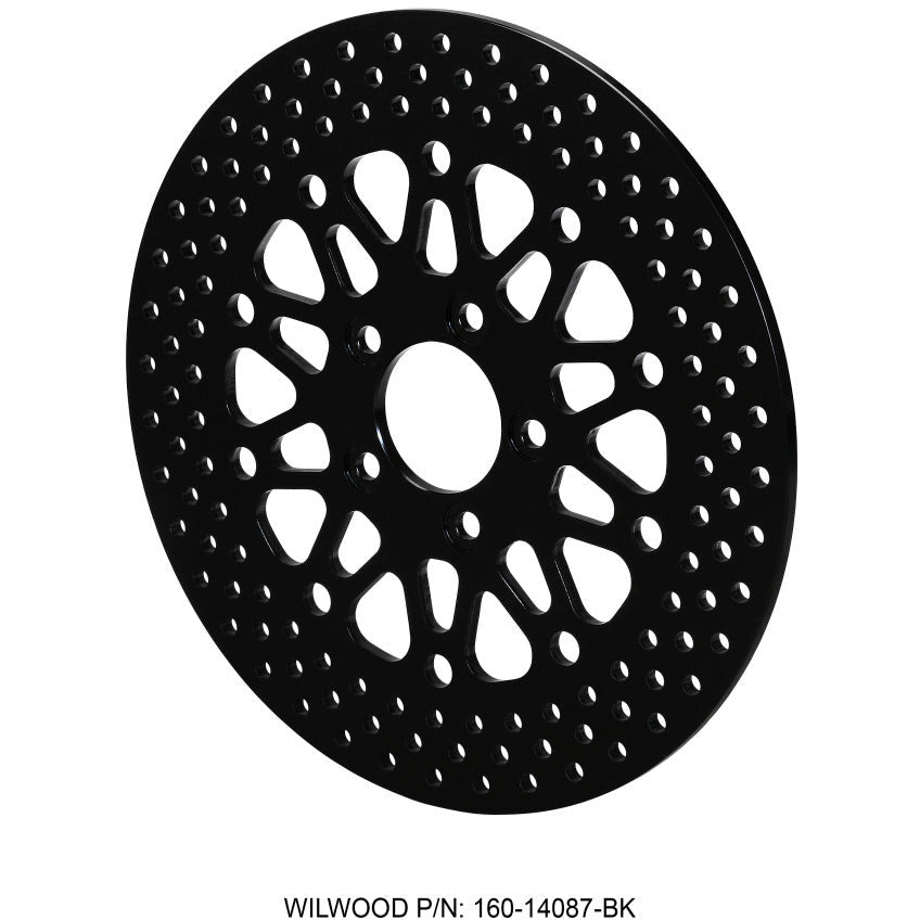 Wilwood Rotor-Rear-H-D Motorcycle 2008-Up Black Finish 11.80 x .276 - 5 on 3.25in Wilwood Brake Rotors - 2 Piece