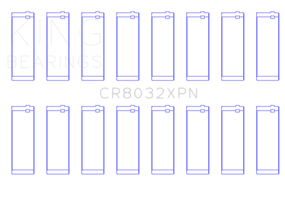 King Chrysler 345/370 16V (Size .026) Connecting Rod Bearings (Set of 8)