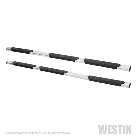 Westin 14-17 Chevrolet Silverado 1500 Double Cab 78.9in Bed R5 Nerf Step Bars - Polished Stainless