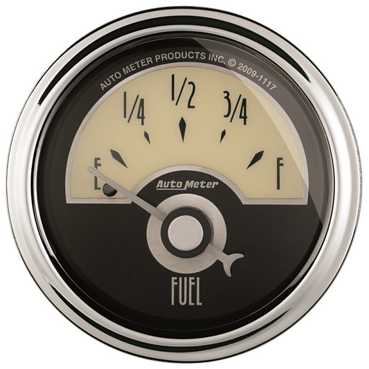 AutoMeter Gauge Fuel Level 2-1/16in. 240 Ohm(e) to 33 Ohm(f) Elec Cruiser Ad AutoMeter Gauges