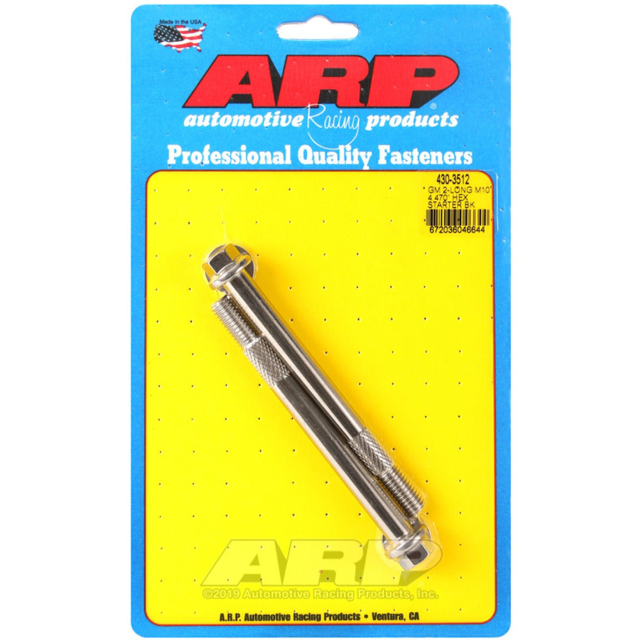 ARP GM M10 X 4.470in Hex SS Starter Bolt Kit ARP Hardware Kits - Other