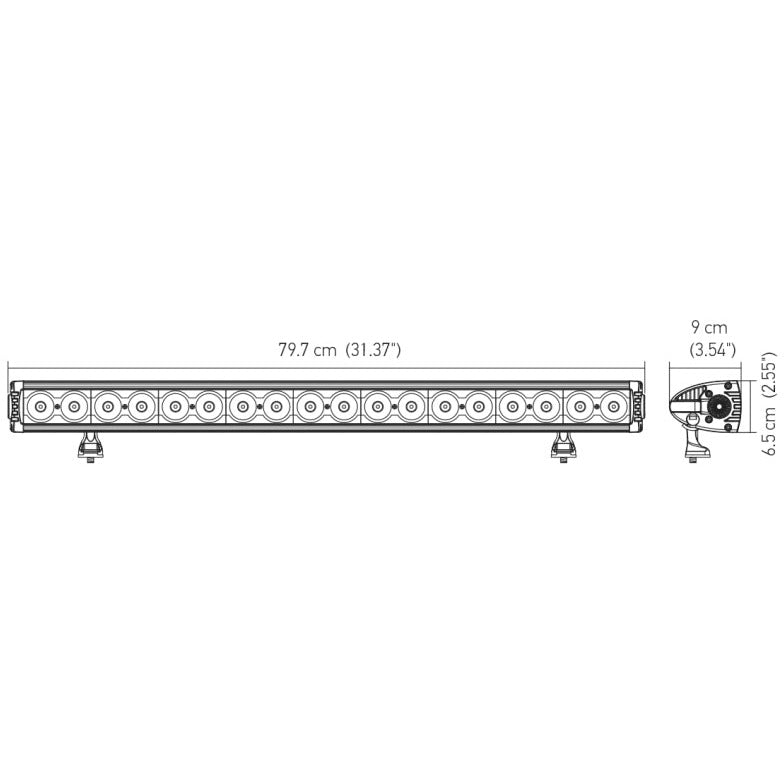 Hella Value Fit Design 31in - 180W LED Light Bar - Combo Beam Hella Light Bars & Cubes