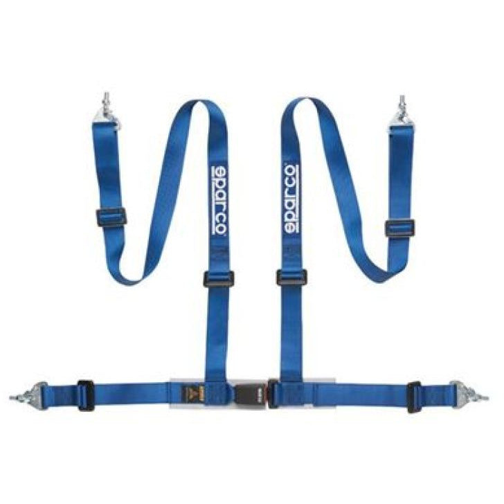 Sparco Belt 2 Inch Blue 4Pt Snap-In SPARCO Seat Belts & Harnesses