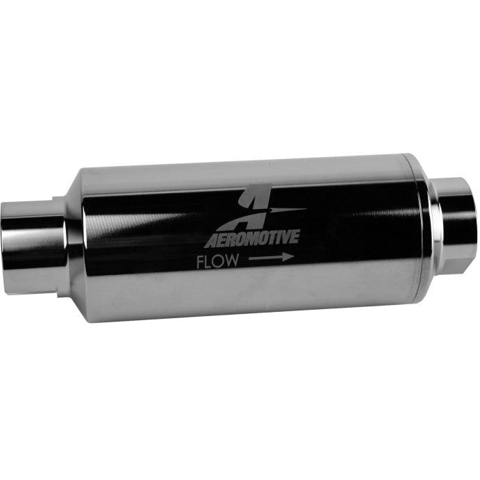 Aeromotive Pro-Series In-Line Filter - AN-12 - 40 Micron SS Element - Nickel Chrome Finish Aeromotive Fuel Filters