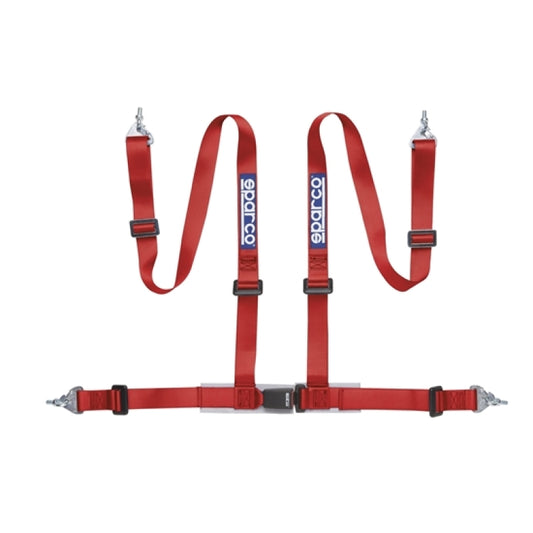 Sparco Belt 2 Inch Red 4Pt Snap-In SPARCO Seat Belts & Harnesses