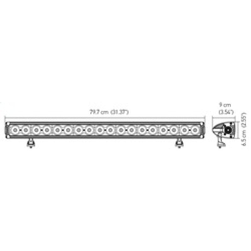 Hella Value Fit Design 31in - 180W LED Light Bar - Combo Beam Hella Light Bars & Cubes