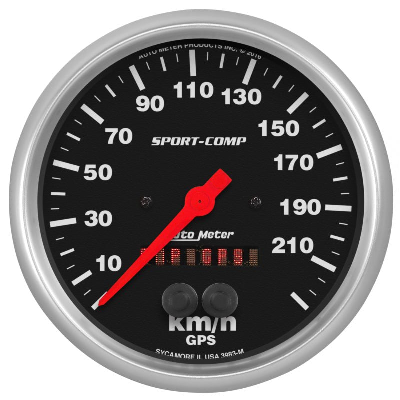 Autometer Sport-Comp GPS Speedometer 5in 225kmh AutoMeter Gauges