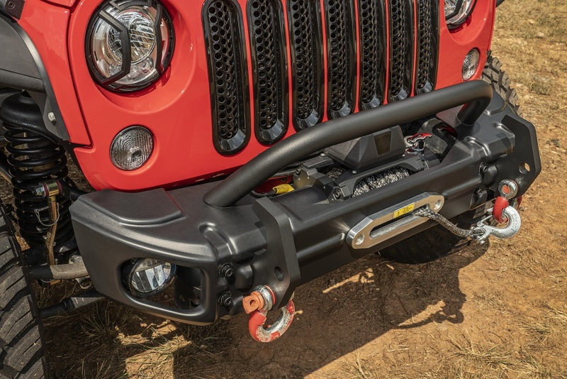 Rugged Ridge Arcus Front Bumper Set W/ Overrider 07-18 Jeep Wrangler JK Rugged Ridge Bumpers - Steel