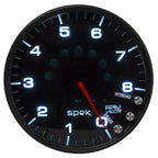 Autometer Spek-Pro Gauge Tachometer 5in 8K Rpm W/Shift Light & Peak Mem Black/Smoke/Black AutoMeter Gauges