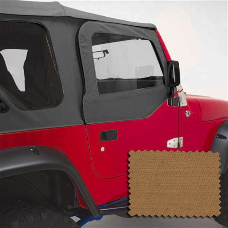 Rugged Ridge Upper Soft Door Kit Spice 97-06 Jeep Wrangler Rugged Ridge Doors