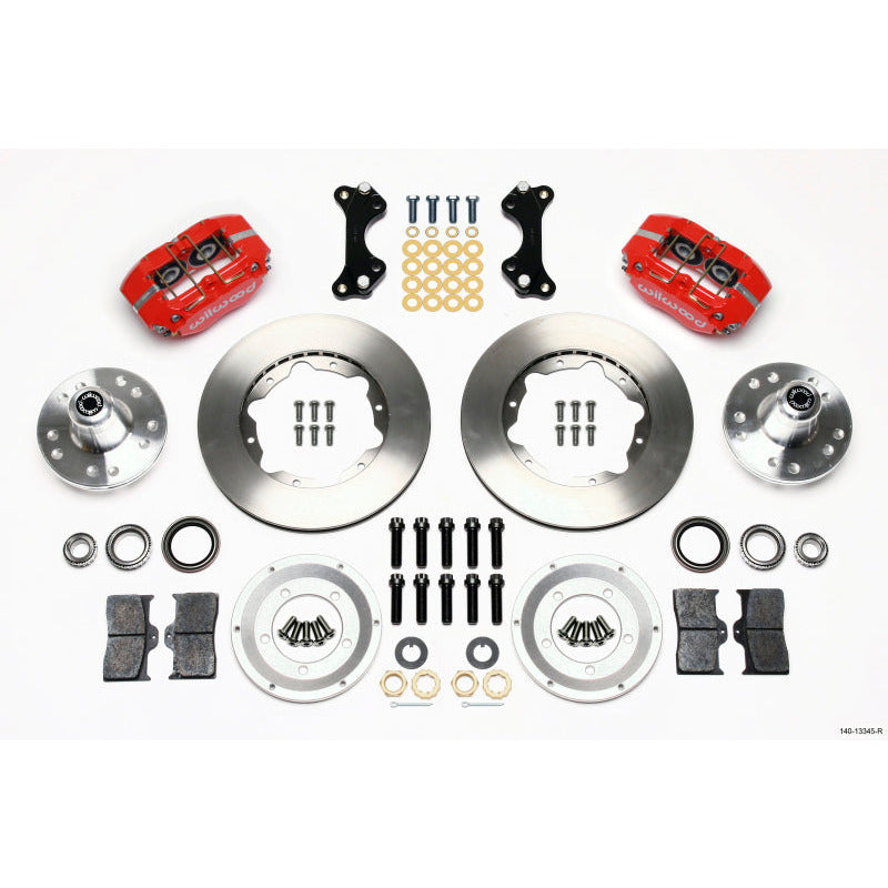 Wilwood Dynapro Dust-Boot Front Kit 11.00in Red WWE ProSpindle Wilwood Big Brake Kits