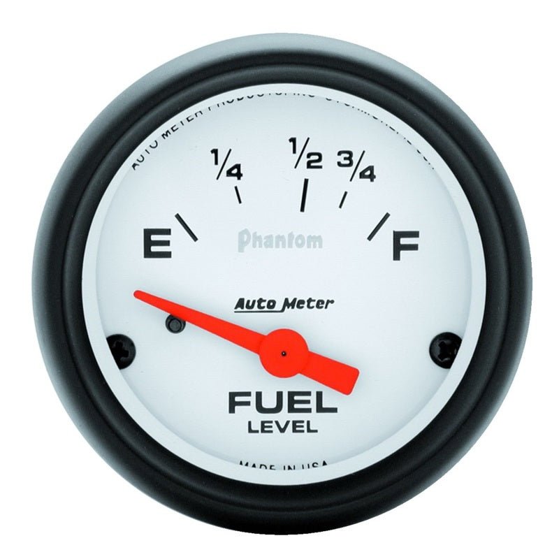Autometer Phantom 2-1/16in Electrical Fuel Level Gauge 16-158 Ohms AutoMeter Gauges