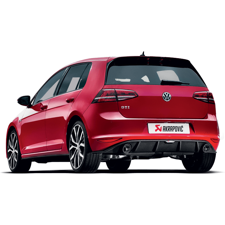Akrapovic 13-17 Volkswagen Golf GTI (VII) Slip-On Line (Titanium) w/ Carbon Tips Akrapovic Muffler