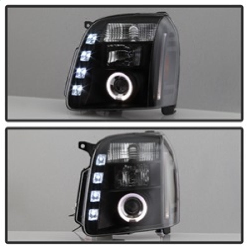 Spyder GMC Yukon 07-14/GMC Yukon Denali 07-14Projector Headlights LED Halo LED Blk PRO-YD-GY07-HL-BK