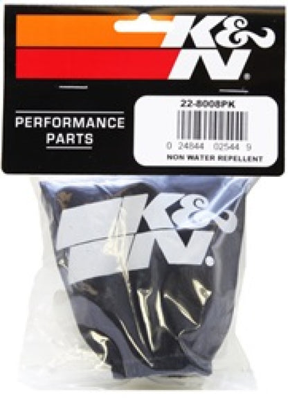 K&N Universal Precharger Air Filter Wrap Black