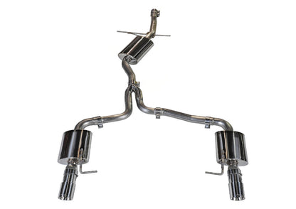 AWE Tuning Audi B8 A4 Touring Edition Exhaust - Dual Outlet Polished Silver Tips