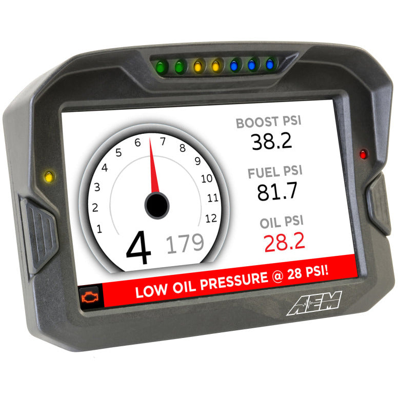 AEM CD-7 Non Logging Race Dash Carbon Fiber Digital Display (CAN Input Only) AEM Gauges