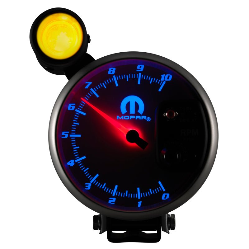 Autometer Mopar 5in / 10k RPM / Pedestal Mount White Tachometer w/ Shift Light AutoMeter Gauges