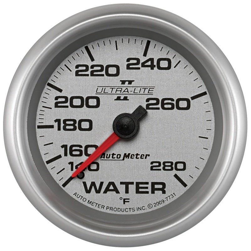 Autometer Ultra-Lite II 2 5/8in 140-280 Degree F Mechanical Water Temperature Gauge AutoMeter Gauges