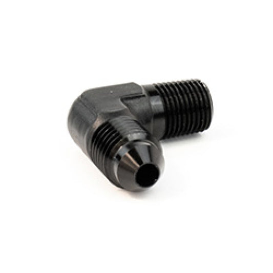 Snow Performance 1/8in NPT to 4AN Elbow Water Fitting (Black) Snow Performance Fittings